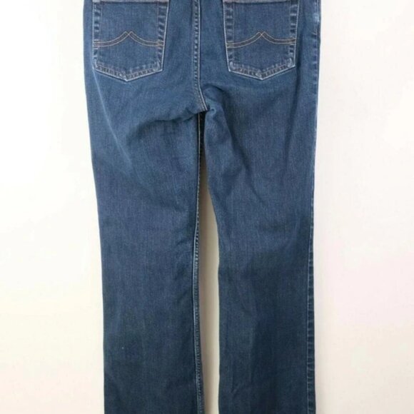 Brooks Brothers 346 Womens Stretch Denim Dark Wash Boot Cut Jeans Size 4 - Picture 6 of 7